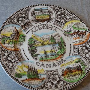 Alberta Collector's Plate, Vintage by Wood & Sons